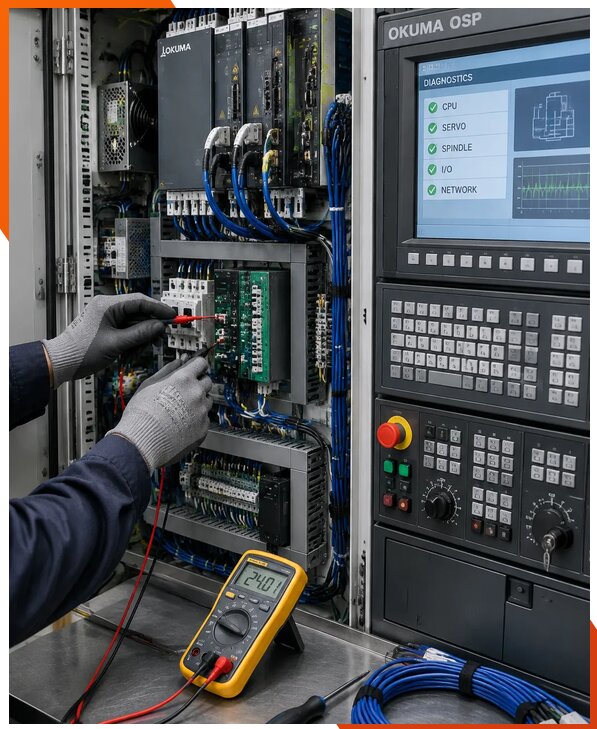 Ремонт систем ЧПУ Okuma OSP в Самаре
